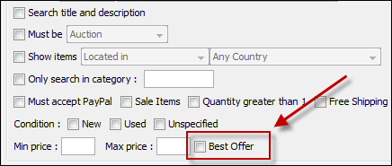 Best Offer Search Option